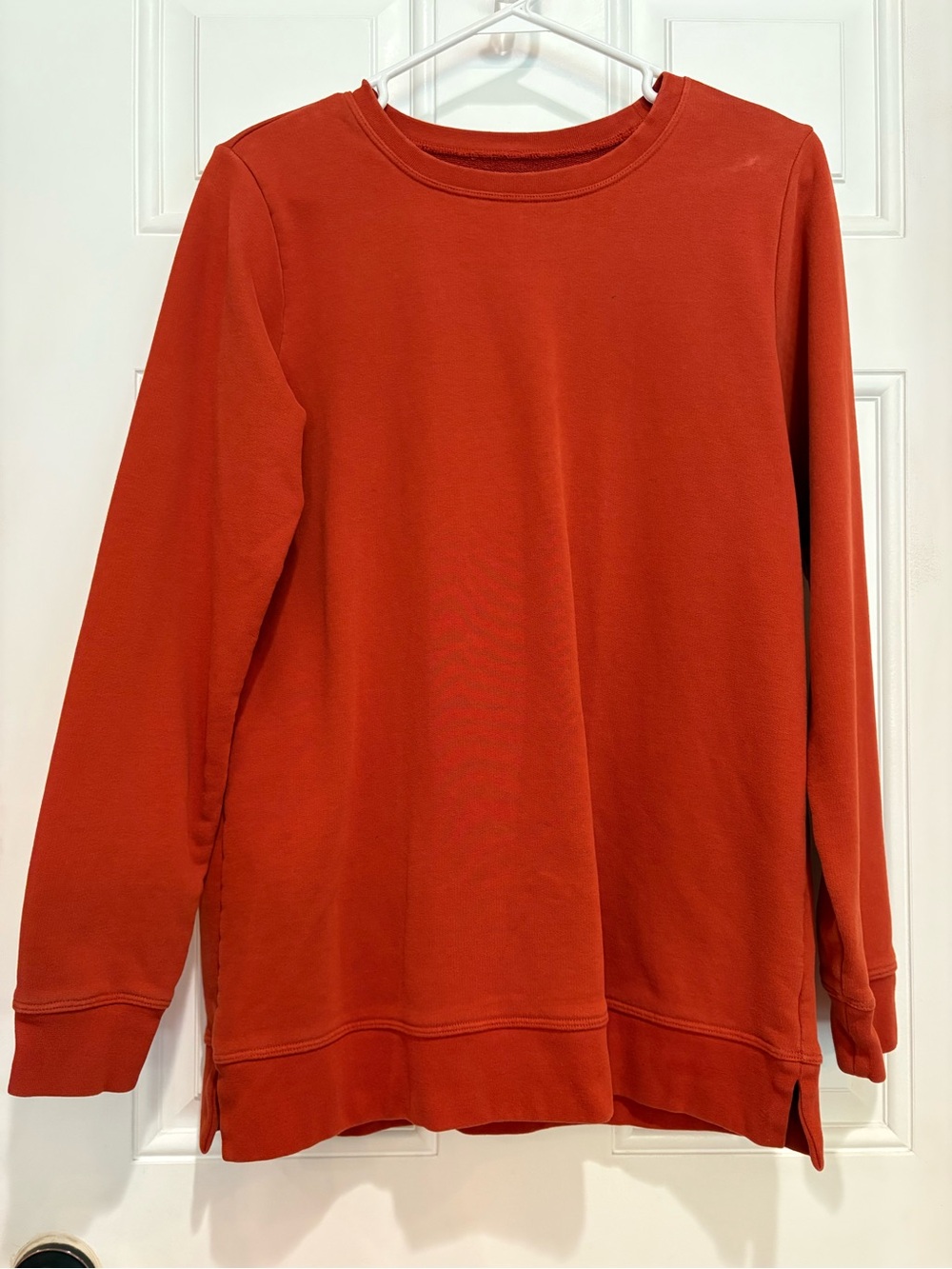 Lands' End Women’s Serious Sweats Crewneck Long Sleeve Sweatshirt, Size S